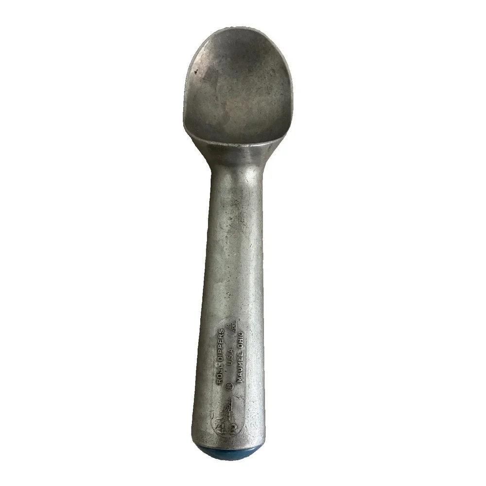 Zeroll Ice Cream Scoop #12 Blue Cap Aluminum Vintage Farmhouse Rustic